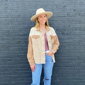 Multi Toned Corduroy Shacket